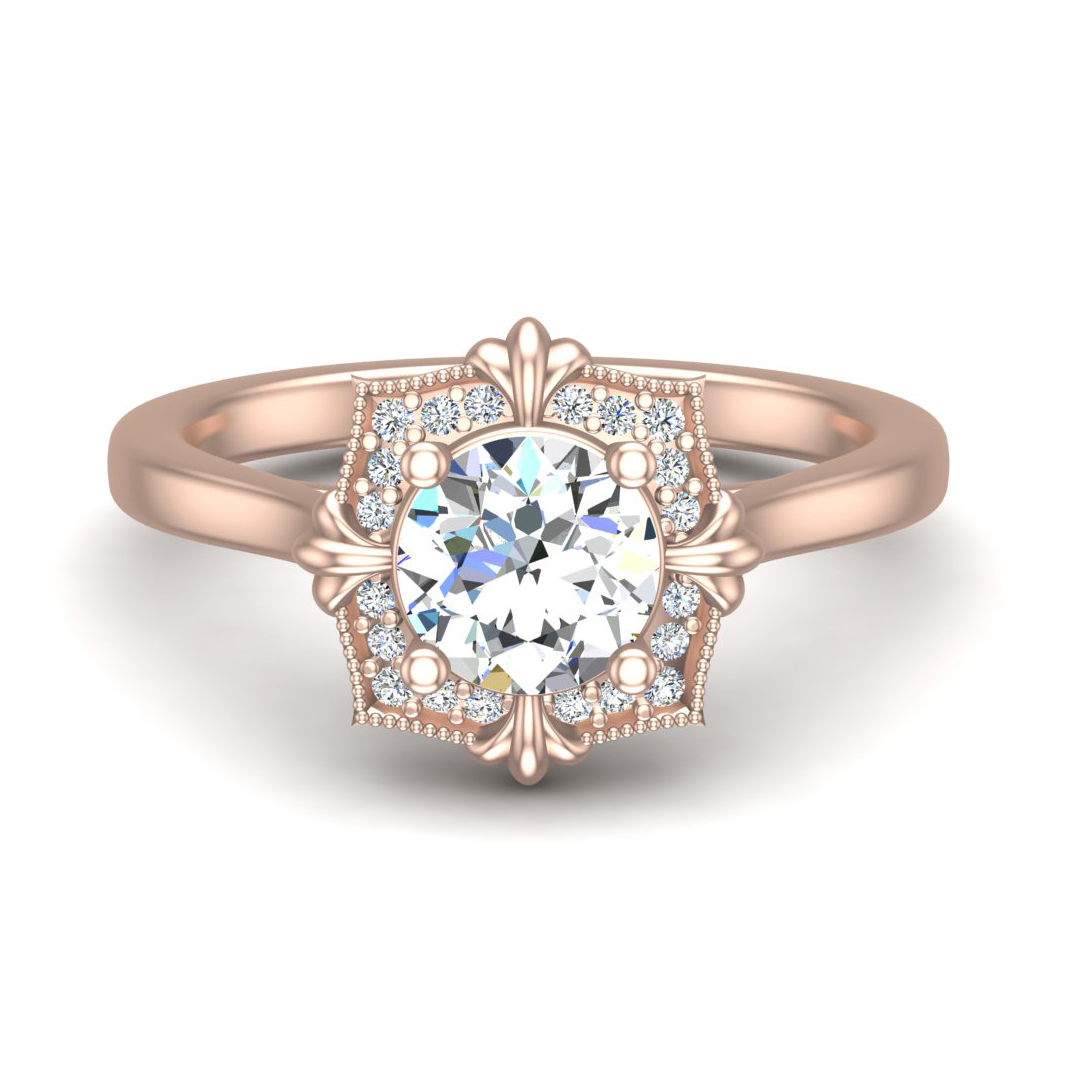 Kiara Halo Engagement Ring